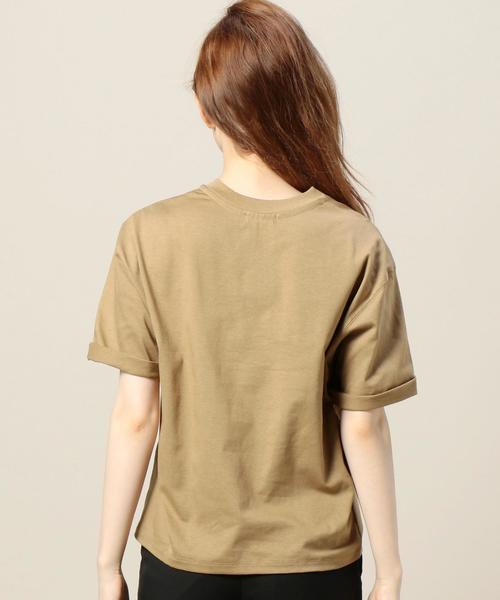 BEAUTY&YOUTH UNITED ARROWS(ビューティーアンドユースユナイテッドアローズ)の「BY BD ロールアップVネックTシャツ◆(Tシャツ/カットソー・レディース・ホワイト/ベージュ/レッド/ブラック・FREE)」の11枚目の写真
