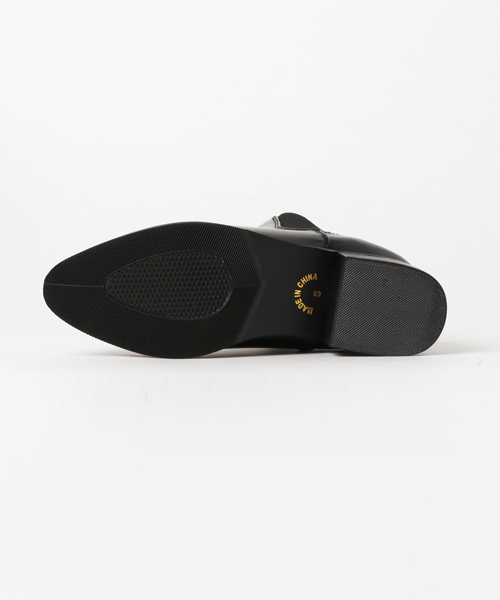 SESTO(セスト)の「ウッドヒールのショート丈のサイドゴアブーツ(ブーツ・レディース・ブラック/ブラック系その他2/ネイビー/ブラウン系その他/ホワイト/ダークブラウン/ブラック系その他・LL/3L/L/M/S)」の9枚目の写真