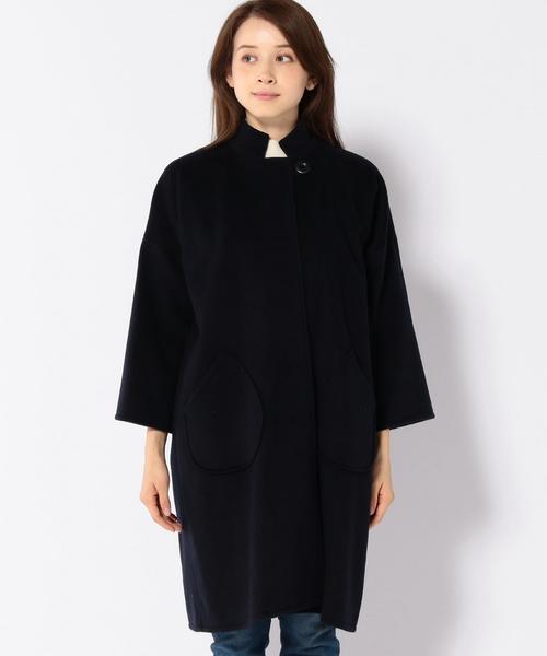 SHIPS Days(シップスデイズ)の「STAMP AND DIARY:ワイド コート(その他アウター・レディース・ネイビー/キャメル・ONE SIZE)」の13枚目の写真