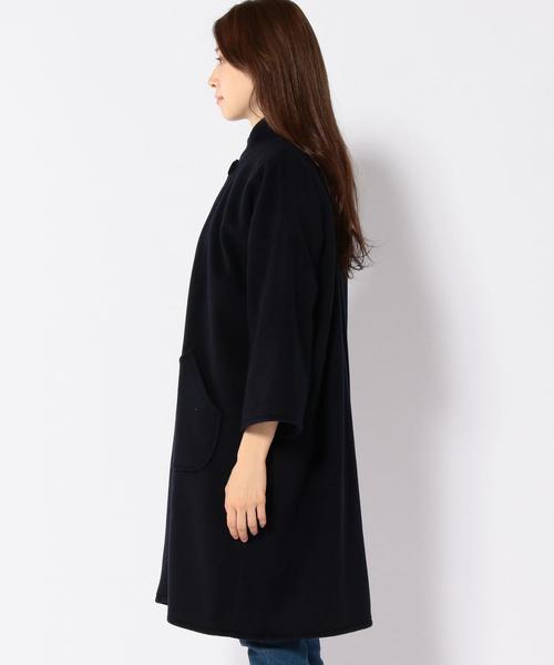 SHIPS Days(シップスデイズ)の「STAMP AND DIARY:ワイド コート(その他アウター・レディース・ネイビー/キャメル・ONE SIZE)」の12枚目の写真