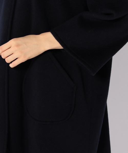 SHIPS Days(シップスデイズ)の「STAMP AND DIARY:ワイド コート(その他アウター・レディース・ネイビー/キャメル・ONE SIZE)」の8枚目の写真