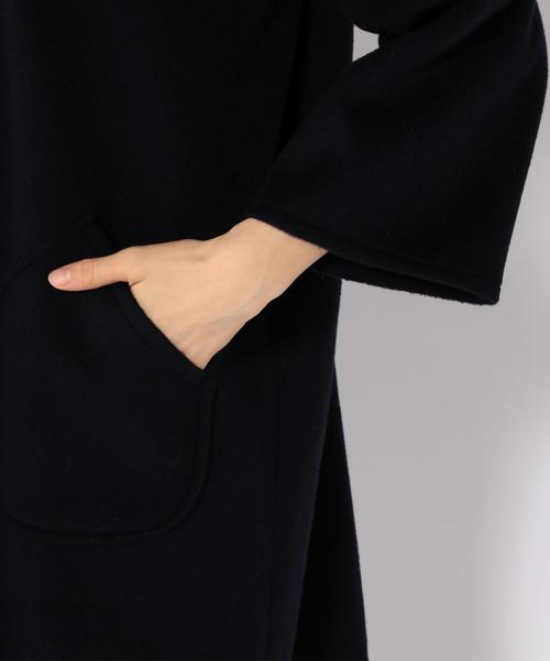 SHIPS Days(シップスデイズ)の「STAMP AND DIARY:ワイド コート(その他アウター・レディース・ネイビー/キャメル・ONE SIZE)」の7枚目の写真