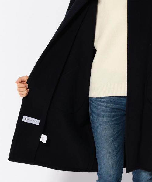 SHIPS Days(シップスデイズ)の「STAMP AND DIARY:ワイド コート(その他アウター・レディース・ネイビー/キャメル・ONE SIZE)」の5枚目の写真