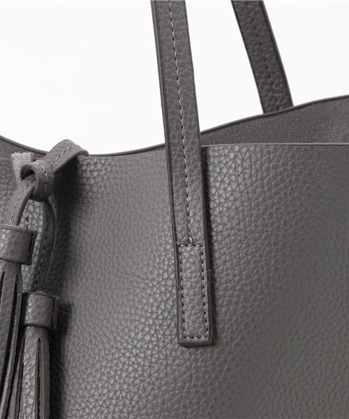 PLAIN CLOTHING(プレーンクロージング)の「セカンドバッグ付きトートバッグ【PLAIN CLOTHING】(トートバッグ・レディース・カーキ/ブラック/ボルドー/キャメル/グレー/ネイビー・FREE)」の9枚目の写真