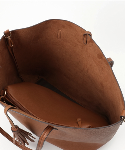 PLAIN CLOTHING(プレーンクロージング)の「セカンドバッグ付きトートバッグ【PLAIN CLOTHING】(トートバッグ・レディース・カーキ/ブラック/ボルドー/キャメル/グレー/ネイビー・FREE)」の18枚目の写真