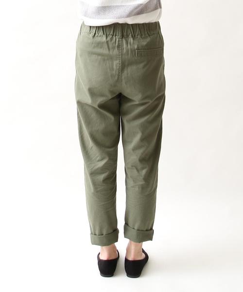 coen（コーエン）の「【スマイルプライス】チノテーパードパンツ（チノパンツ・レディース・オリーブ/ネイビー/ベージュ/コバルトブルー・LARGE/MEDIUM）」の16枚目の写真
