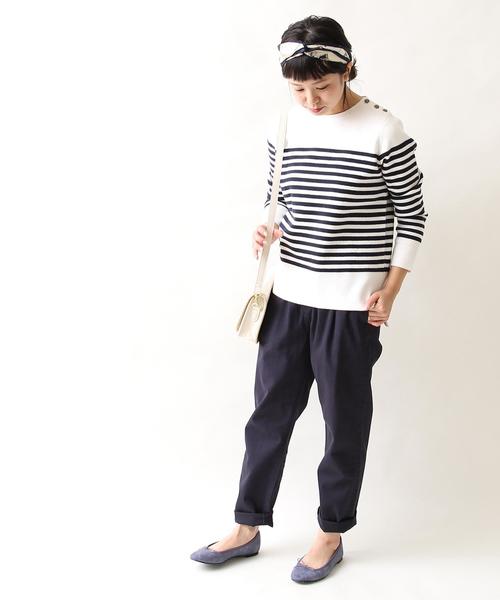 coen（コーエン）の「【スマイルプライス】チノテーパードパンツ（チノパンツ・レディース・オリーブ/ネイビー/ベージュ/コバルトブルー・LARGE/MEDIUM）」の7枚目の写真