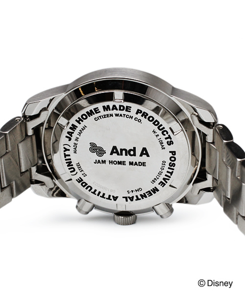 And A（アンドエー）の「SECRET MICKEY WATCH HOMME（And A×JAM HOME MADE）（アナログ腕時計・メンズ・シルバー・FREE）」の3枚目の写真