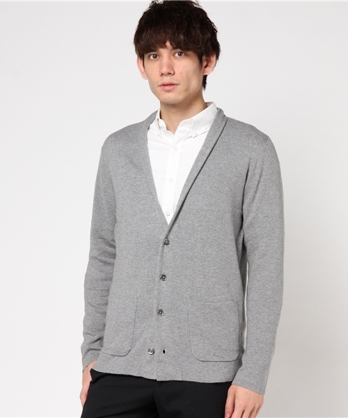 MK MICHEL KLEIN HOMME （エムケーミッシェルクランオム）の「“ミラノリブカーディガン”（カーディガン/ボレロ・メンズ・ネイビー/グレー・LARGE/MEDIUM）」の10枚目の写真