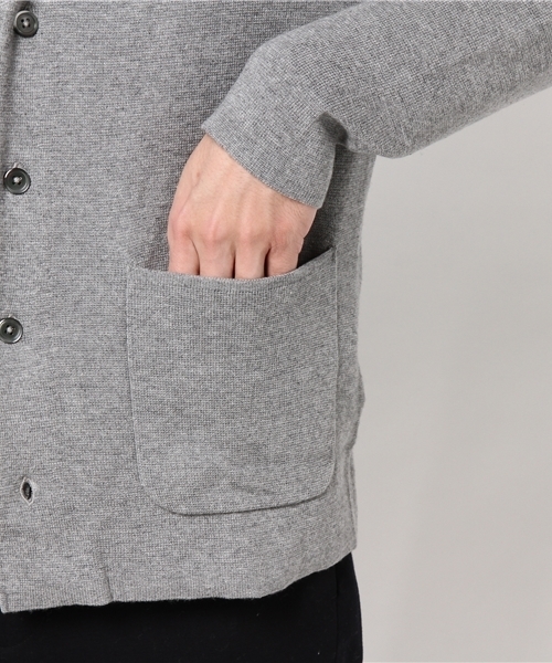 MK MICHEL KLEIN HOMME （エムケーミッシェルクランオム）の「“ミラノリブカーディガン”（カーディガン/ボレロ・メンズ・ネイビー/グレー・LARGE/MEDIUM）」の7枚目の写真