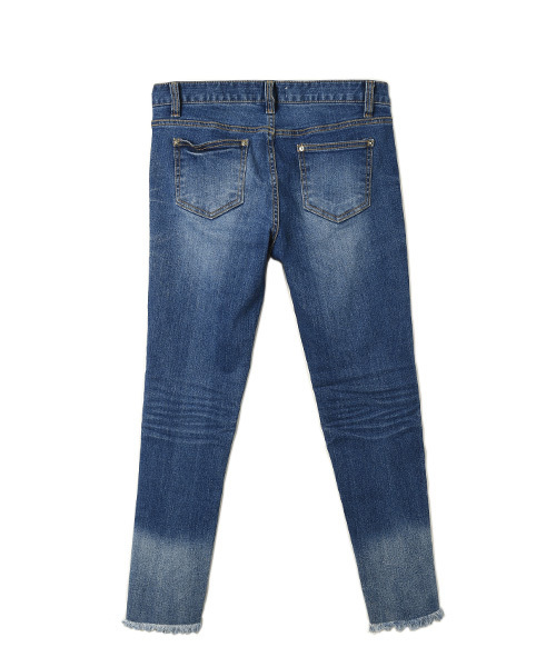 Eldia'lu（エルディアル）の「グラデーションダメージスキニーデニム（デニムパンツ・レディース・ブルー・MEDIUM/SMALL/LARGE）」の2枚目の写真