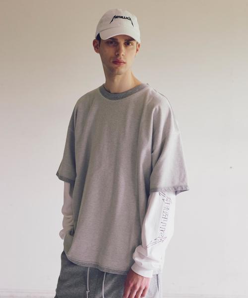 MONKEY TIME（モンキータイム）の「＜monkey time＞ BACKINLAY REV/SM WIDE T/Tシャツ ◆（Tシャツ/カットソー・メンズ・ブラック/グレー/オレンジ・SMALL/MEDIUM/X-LARGE/LARGE）」の3枚目の写真