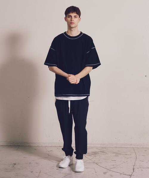 MONKEY TIME（モンキータイム）の「＜monkey time＞ BACKINLAY REV/SM WIDE T/Tシャツ ◆（Tシャツ/カットソー・メンズ・ブラック/グレー/オレンジ・SMALL/MEDIUM/X-LARGE/LARGE）」の5枚目の写真