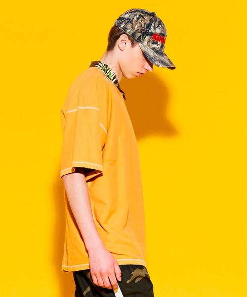 MONKEY TIME（モンキータイム）の「＜monkey time＞ BACKINLAY REV/SM WIDE T/Tシャツ ◆（Tシャツ/カットソー・メンズ・ブラック/グレー/オレンジ・SMALL/MEDIUM/X-LARGE/LARGE）」の7枚目の写真