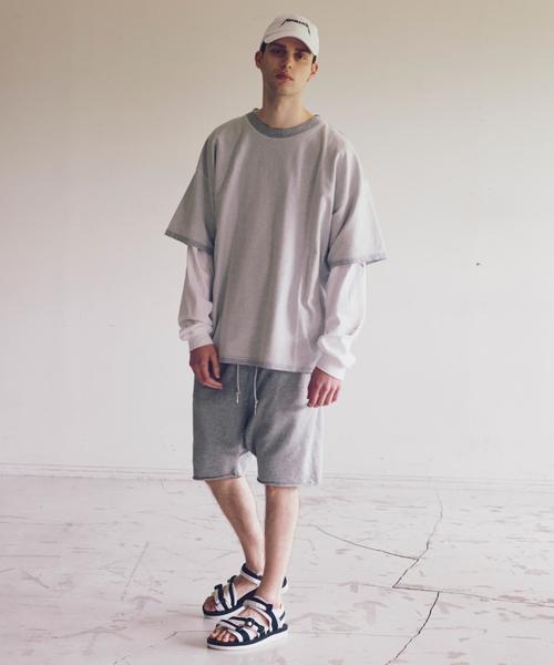 MONKEY TIME（モンキータイム）の「＜monkey time＞ BACKINLAY REV/SM WIDE T/Tシャツ ◆（Tシャツ/カットソー・メンズ・ブラック/グレー/オレンジ・SMALL/MEDIUM/X-LARGE/LARGE）」の10枚目の写真