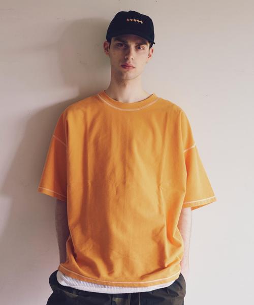 MONKEY TIME（モンキータイム）の「＜monkey time＞ BACKINLAY REV/SM WIDE T/Tシャツ ◆（Tシャツ/カットソー・メンズ・ブラック/グレー/オレンジ・SMALL/MEDIUM/X-LARGE/LARGE）」の11枚目の写真