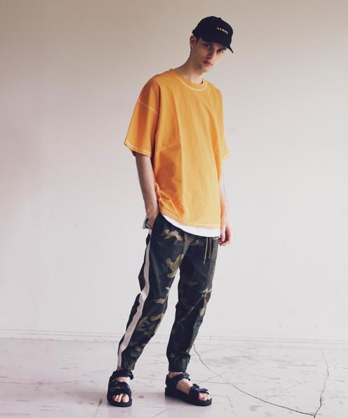 MONKEY TIME（モンキータイム）の「＜monkey time＞ BACKINLAY REV/SM WIDE T/Tシャツ ◆（Tシャツ/カットソー・メンズ・ブラック/グレー/オレンジ・SMALL/MEDIUM/X-LARGE/LARGE）」の12枚目の写真