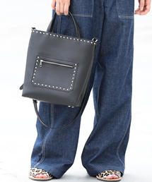 BEAUTY&YOUTH UNITED ARROWS | BY∴ フェイクレザースタッズショルダーバッグ -2WAY-(ショルダーバッグ)