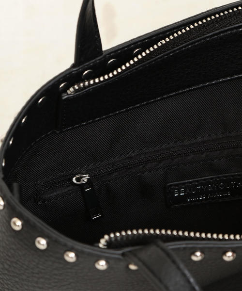 BEAUTY&YOUTH UNITED ARROWS（ビューティーアンドユースユナイテッドアローズ）の「BY∴ フェイクレザースタッズショルダーバッグ -2WAY- о（ショルダーバッグ・レディース・ブラック/オリーブ/ナチュラル・FREE）」の18枚目の写真