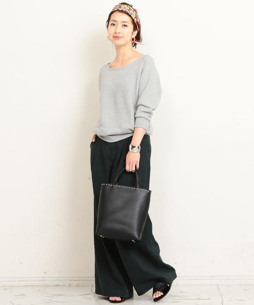 BEAUTY&YOUTH UNITED ARROWS（ビューティーアンドユースユナイテッドアローズ）の「BY∴ フェイクレザースタッズショルダーバッグ -2WAY- о（ショルダーバッグ・レディース・ブラック/オリーブ/ナチュラル・FREE）」の19枚目の写真