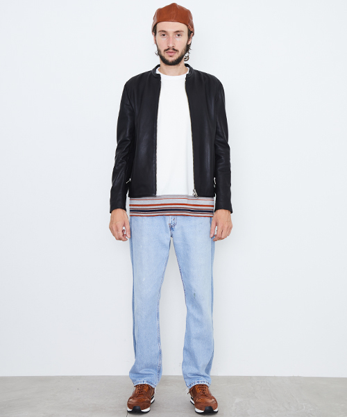 UNITED TOKYO（ユナイテッドトウキョウ）の「レザーコンビハンチング（ハンチング/ベレー帽・メンズ・ブラック/ブラウン・FREE）」の9枚目の写真