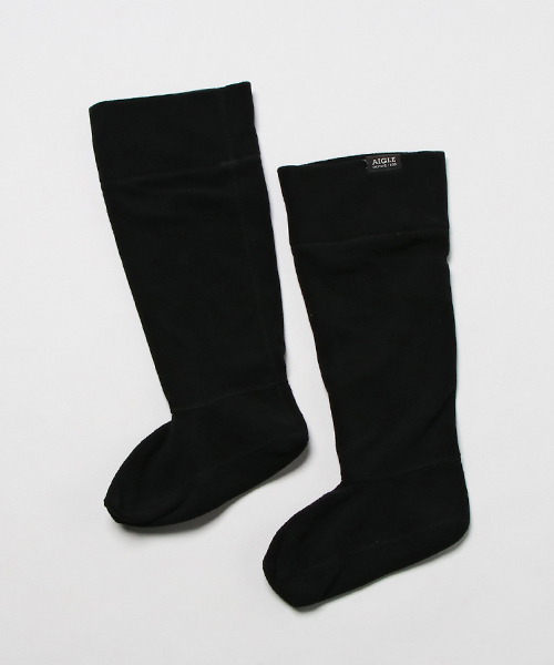 AIGLE（エーグル）の「ラバーブーツ用 ロング フリースソックス（ソックス/靴下・レディース・ホワイト/ダークネイビー/ブラック・36/38）」の2枚目の写真