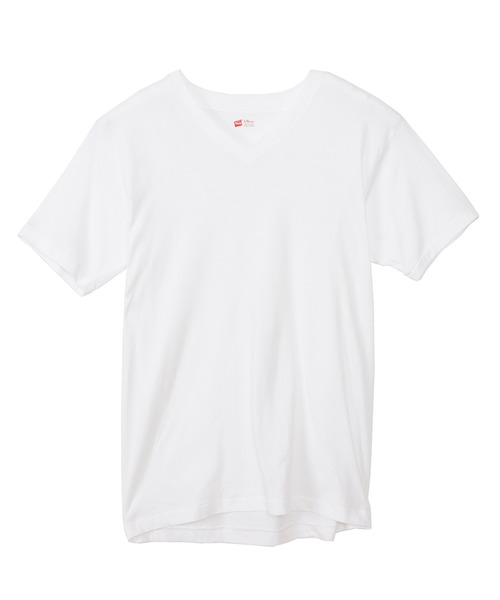HANES(ヘインズ)の「【Hanes/ヘインズ】メンズ 【3枚組】アカラベルVネックTシャツ 赤パック(Tシャツ/カットソー・メンズ・ホワイト・SMALL/MEDIUM/LARGE/X-LARGE)」の6枚目の写真