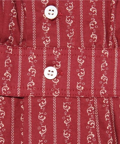 BEAMS BOY(ビームスボーイ)の「BEAMS BOY / 抜染 衿付ワンピース 1144CL(ワンピース・レディース・レッド・ONE SIZE)」の3枚目の写真