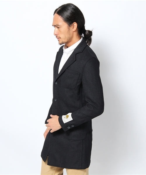 Lui's（ルイス）の「superthanksｳｰﾙｺｰﾄ（その他アウター・メンズ・ブラウン/ネイビー・SMALL/MEDIUM）」の7枚目の写真