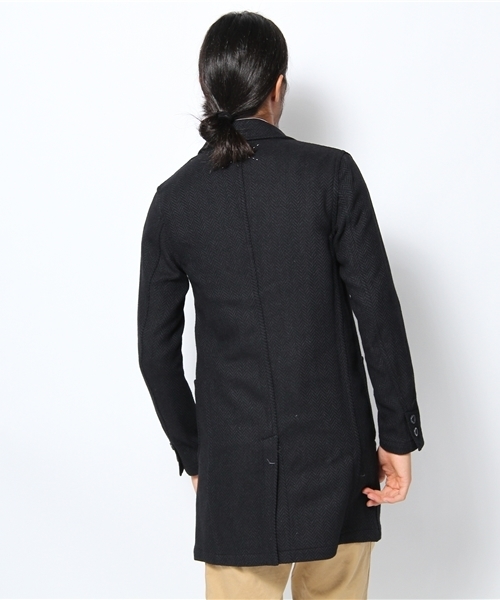 Lui's（ルイス）の「superthanksｳｰﾙｺｰﾄ（その他アウター・メンズ・ブラウン/ネイビー・SMALL/MEDIUM）」の3枚目の写真