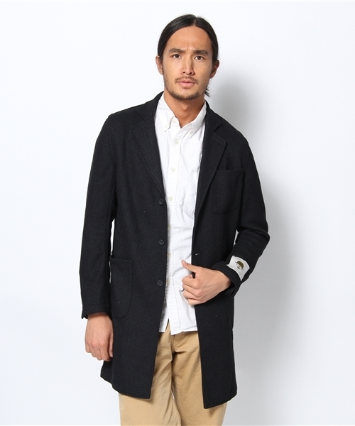 Lui's（ルイス）の「superthanksｳｰﾙｺｰﾄ（その他アウター・メンズ・ブラウン/ネイビー・SMALL/MEDIUM）」の8枚目の写真