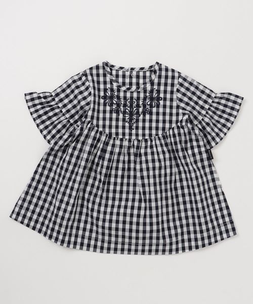 Comme Ca Ism コムサイズム の ギンガムチェック刺繍入りワンピース ワンピース Wear