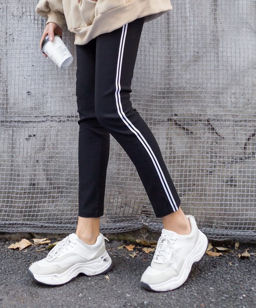 SpRay(スプレイ)の「サイドラインSKINNY(その他パンツ・レディース・ホワイト/ブラック/ホワイト×ブラック/レッド/イエロー・FREE)」の18枚目の写真