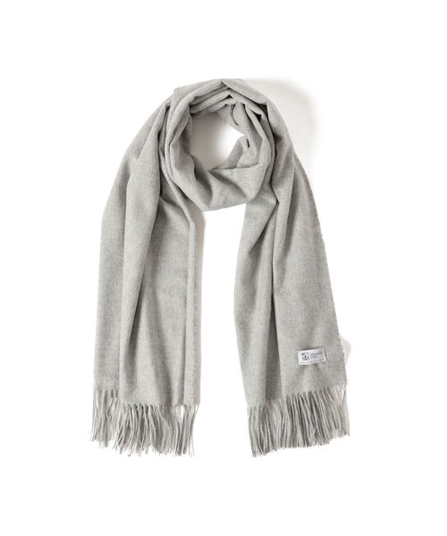 EFFE BEAMS（エッフェビームス）の「Johnstons of Elgin / ソリッドカシミヤ ストール（ストール/ショール・レディース・ライトグレー/ライトブルー/ダークブラウン/ブラウン系その他4/レッド系その他4・ONE SIZE）」の2枚目の写真