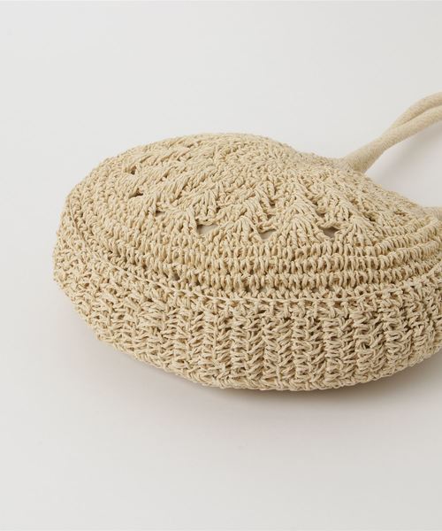 FREE'S MART（フリーズマート）の「サークルかごバッグ（かごバッグ・レディース・ベージュ/ブラウン・ﾌﾘ-）」の3枚目の写真