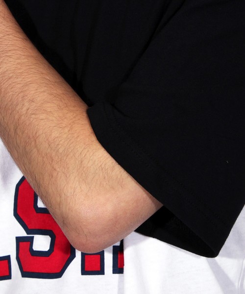 ８(eight)（エイト）の「USA ロゴ ビッグTシャツ（Tシャツ/カットソー・メンズ・ネイビー/ブラック×グリーン/ブラック×イエロー・MEDIUM/LARGE）」の17枚目の写真