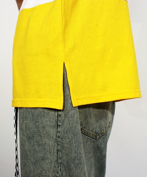 ８(eight)（エイト）の「USA ロゴ ビッグTシャツ（Tシャツ/カットソー・メンズ・ネイビー/ブラック×グリーン/ブラック×イエロー・MEDIUM/LARGE）」の20枚目の写真