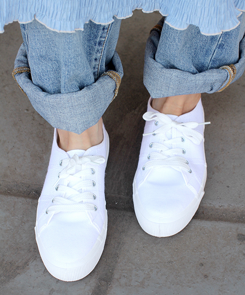 GRAZIANA（グラチィアーナ）の「【GRAZIANA】TENNIS MADE IN ITALY（スニーカー・レディース・ホワイト/ブラック/ネイビー・38/42/43/37/41）」の6枚目の写真