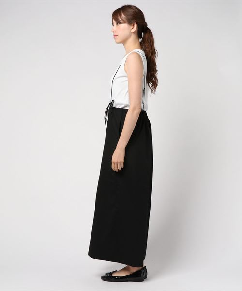 STYLEBLOCK（スタイルブロック）の「ツイルリボンモチーフハイウエストワイドパンツ（その他パンツ・レディース・ブラック/ダークグレー/ベージュ/ブラウン・M）」の5枚目の写真