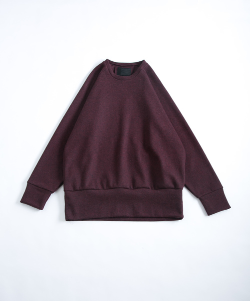 OURET（オーレット）の「ラグランプルオーバー -　縮絨ソフトウールニット　-（ニット/セーター・メンズ・グレー/ボルドー/ブラック・1/2/3）」の17枚目の写真