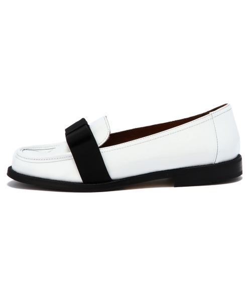 BEAUTY&YOUTH UNITED ARROWS（ビューティーアンドユースユナイテッドアローズ）の「BYTF Diego Bellini リボンローファー ¨ ◆（ローファー・レディース・ブラック/ホワイト/ナチュラル・36/37/38/35）」の6枚目の写真