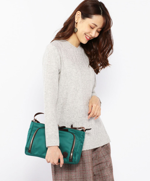 DECOY SINCE 1981（デコイシンスイチキュウハチイチ）の「ヤク混ケーブル柄ニットプルオーバー（ニット/セーター・レディース・ベージュ/グレー/ピンク/グリーン・LL/M size/L size）」の2枚目の写真