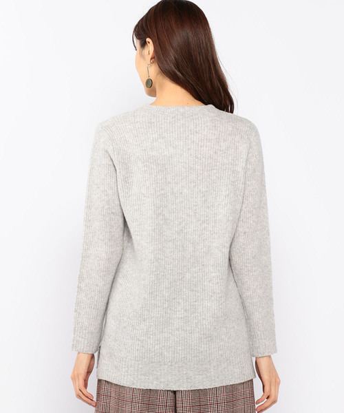 DECOY SINCE 1981（デコイシンスイチキュウハチイチ）の「ヤク混ケーブル柄ニットプルオーバー（ニット/セーター・レディース・ベージュ/グレー/ピンク/グリーン・LL/M size/L size）」の13枚目の写真