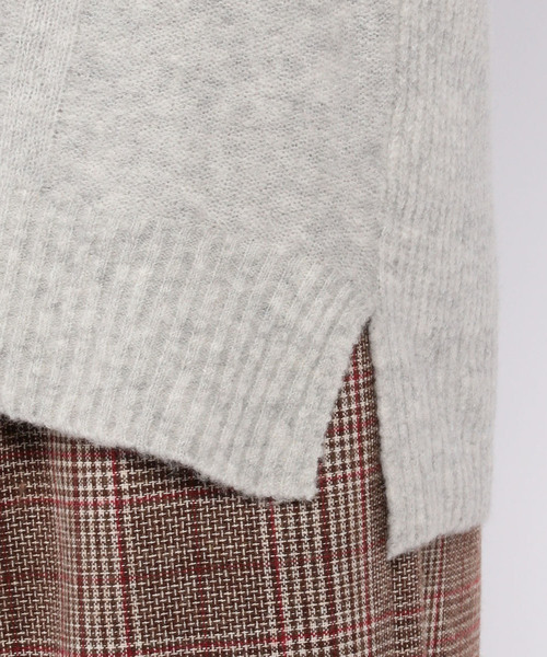 DECOY SINCE 1981（デコイシンスイチキュウハチイチ）の「ヤク混ケーブル柄ニットプルオーバー（ニット/セーター・レディース・ベージュ/グレー/ピンク/グリーン・LL/M size/L size）」の10枚目の写真