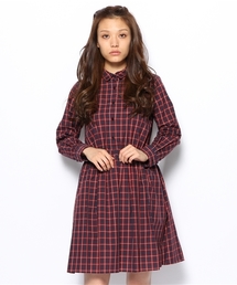 BEAUTY&YOUTH UNITED ARROWS | BYSF コットンチェック ウエステッドシャツワンピース ◆(ワンピース)