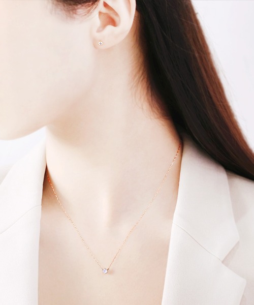 ESTELLE（エステール）の「6月誕生石 K18 ピンクゴールド ムーンストーン ネックレス ESTELLE/エステール WEB限定（ネックレス・レディース・ピンクゴールド・40cm）」の10枚目の写真