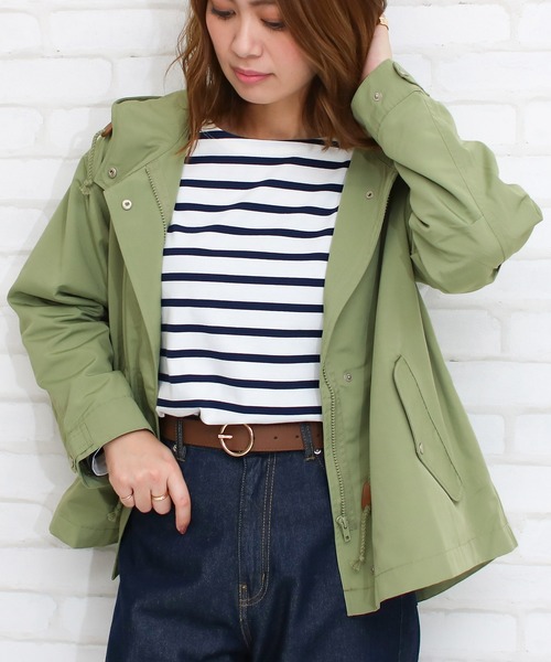 Social GIRL(ソーシャルガール)の「バックテール マウンテンパーカー ジャケット(マウンテンパーカー・レディース・ベージュ/ネイビー/レッド/マスタード/カーキ/ブラック/モカ/ライトカーキ/アイボリー・M/L/S/LL/3L)」の6枚目の写真