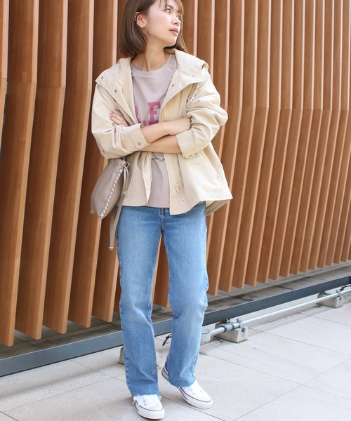 Social GIRL(ソーシャルガール)の「バックテール マウンテンパーカー ジャケット(マウンテンパーカー・レディース・ベージュ/ネイビー/レッド/マスタード/カーキ/ブラック/モカ/ライトカーキ/アイボリー・M/L/S/LL/3L)」の17枚目の写真