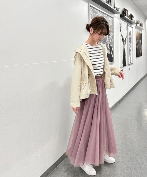 Social GIRL(ソーシャルガール)の「バックテール マウンテンパーカー ジャケット(マウンテンパーカー・レディース・ベージュ/ネイビー/レッド/マスタード/カーキ/ブラック/モカ/ライトカーキ/アイボリー・M/L/S/LL/3L)」の20枚目の写真