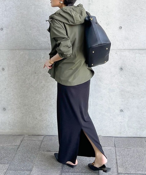 Social GIRL(ソーシャルガール)の「バックテール マウンテンパーカー ジャケット(マウンテンパーカー・レディース・ベージュ/ネイビー/レッド/マスタード/カーキ/ブラック/モカ/ライトカーキ/アイボリー・M/L/S/LL/3L)」の22枚目の写真